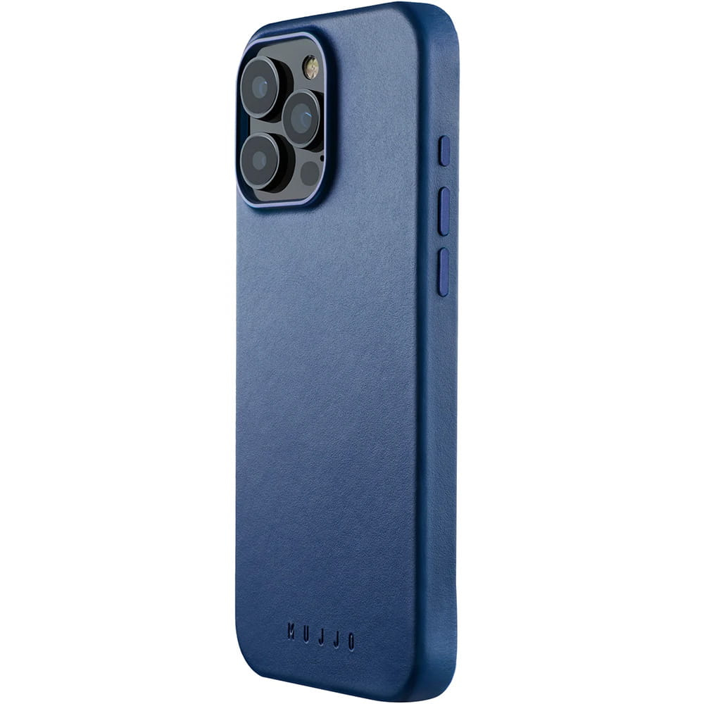 Чехол Mujjo Leather Case для iPhone 16 Pro Max Blue