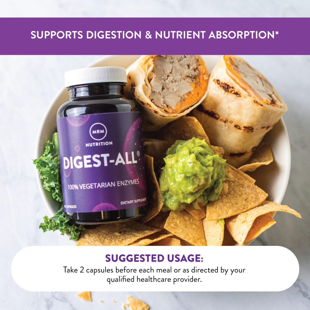 MRM Nutrition, Digest-ALL®, добавка для улучшения пищеварения, 100 капсул