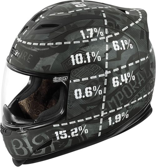 Купить Мотошлем Интеграл Icon Airframe Statistic