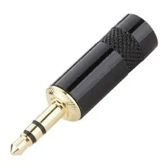 Seetronic ST231L-BG Кабельный разъем mini Jack 3.5 мм, 3-х контактный (стерео) <штекер/папа>, черный