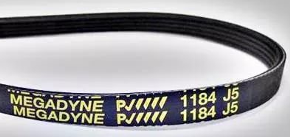 Ремень 1184 J5 Megadyne для стиральной машины Electrolux (Электролюкс) 1184 J5- 1323531309, 1108701002