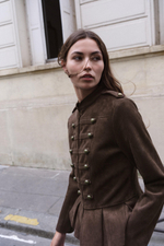 ЖАКЕТ С БАСКОЙ И ПУГОВИЦАМИ — ZARA