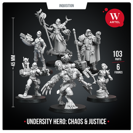 Комплект миниатюр Undersity hero: Chaos & Justice
