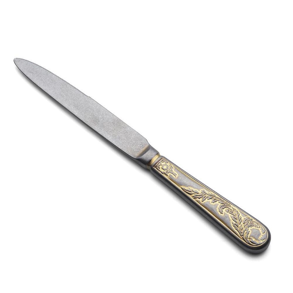 Нож столовый 24,5 см матовый с золотом Lord Vintage Style P.L. Proff Cuisine [12]