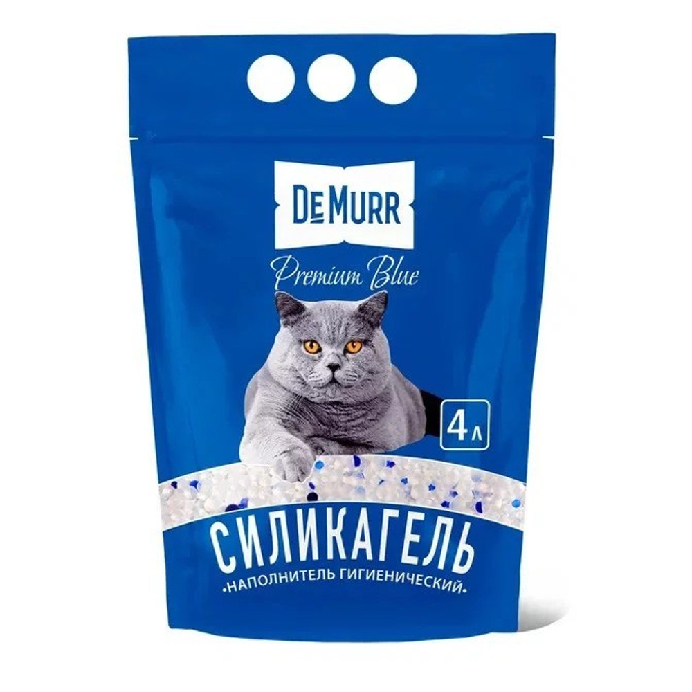 Наполнитель DEMURR BLUE силикагель для кошек 16 л