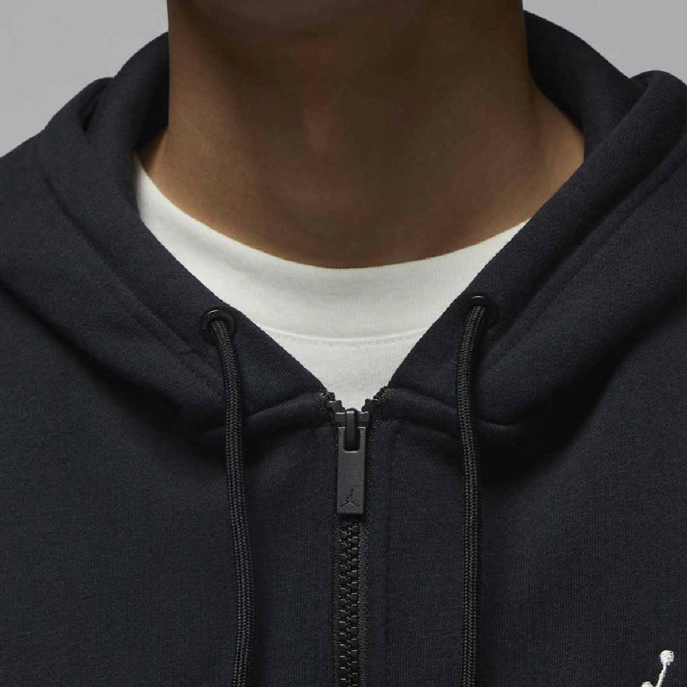 IB7232-010 Jordan Brooklyn Fleece Black Sail White