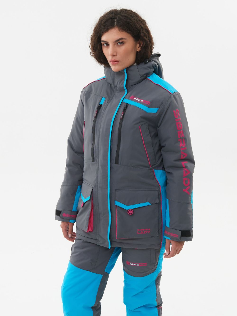 Костюм зимний Женский Siberia Lady ткань Breathable цвет Серый/Голубой