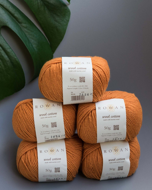 -70% Wool Cotton 5x50g | Orange