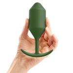 Анальная пробка для ношения цвета хаки 14см b-Vibe Snug Plug 4 BV-010-ARM