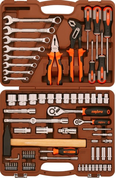 OMT93S (OMT93S18) Набор инструмента универсальный 1/4", 1/2"DR, 93 предмета