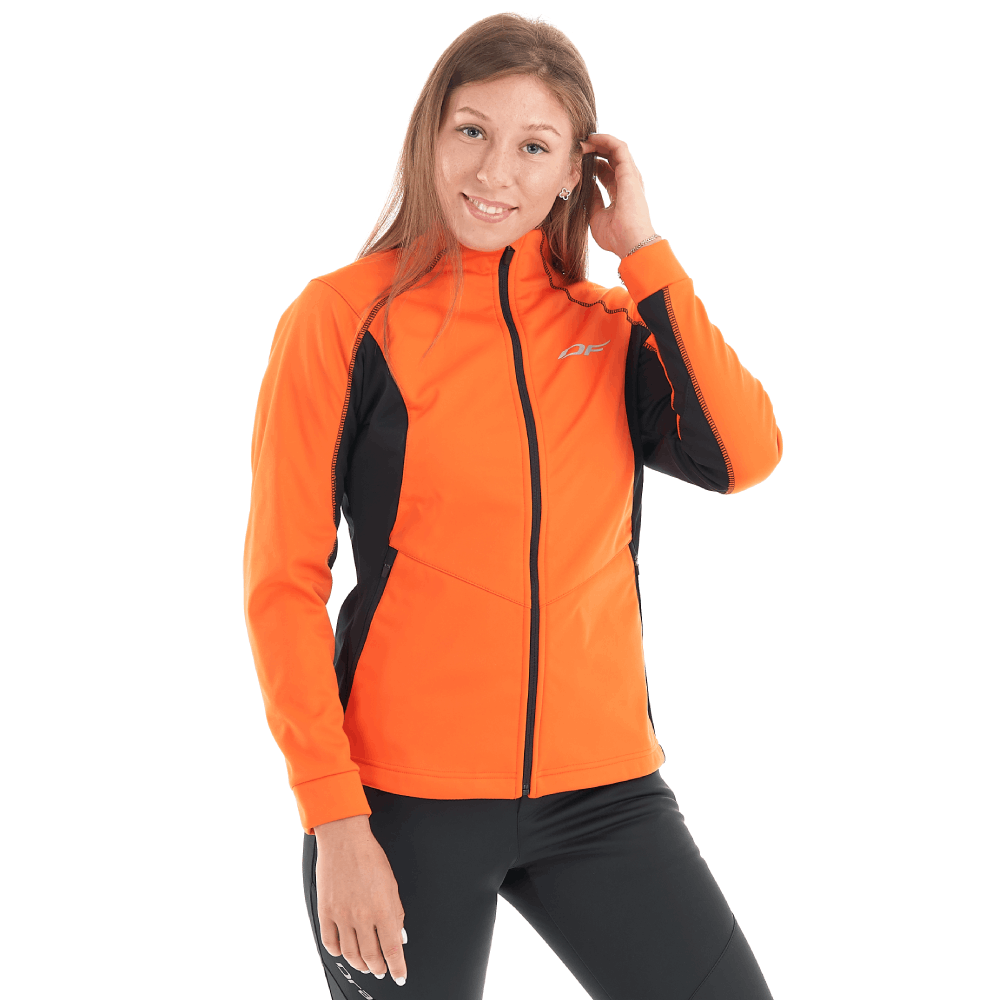 КУРТКА ЖЕНСКАЯ DRAGONFLY EXPLORER BLACK-ORANGE SOFTSHELL