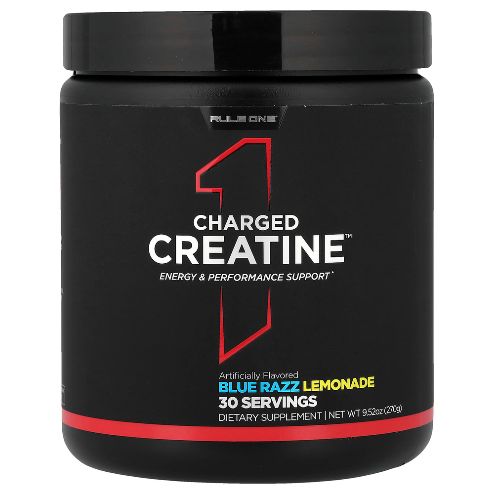 Rule One Proteins, Charged Creatine™, лимонад с голубой малиной, 270 г (9,52 унции)