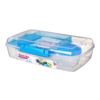 Ланч-бокс с баночкой Sistema "Bento TO GO", многосекционный, 1,76 л, цвет Голубой