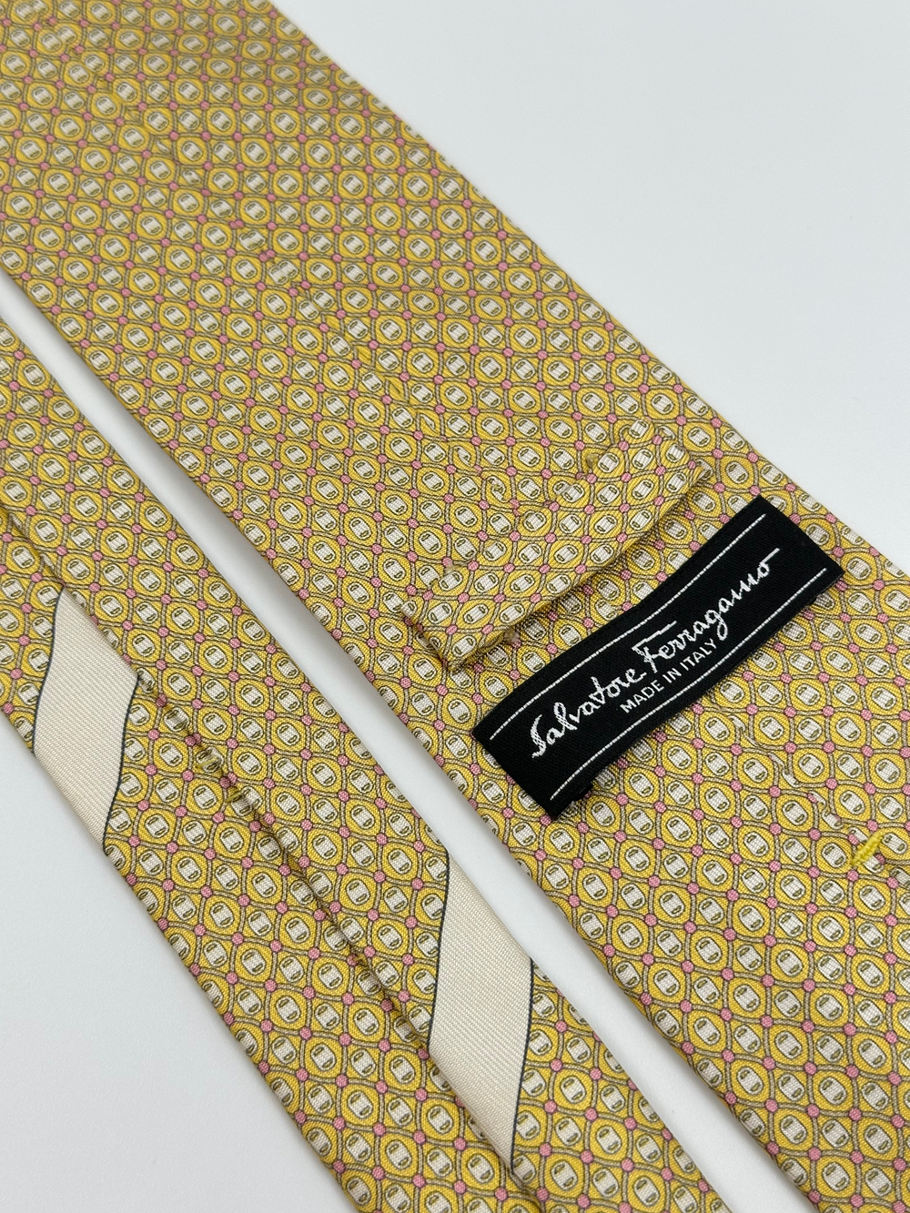 Галстук Salvatore Ferragamo жёлтый