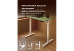 Компьютерный стол Woodville Маркос 140х80 зеленый , белый, ножки белые