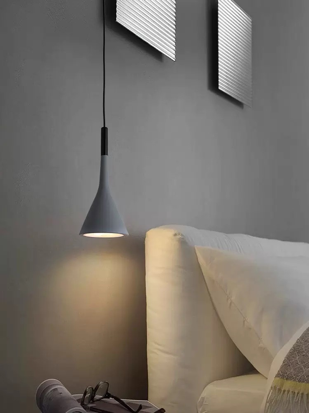 Pendant design lamp Aplomb by Foscarini (Grey)