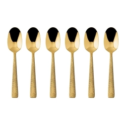 Sambonet Набор из 6 ложек для эспрессо Siena PVD Gold 52717GA7