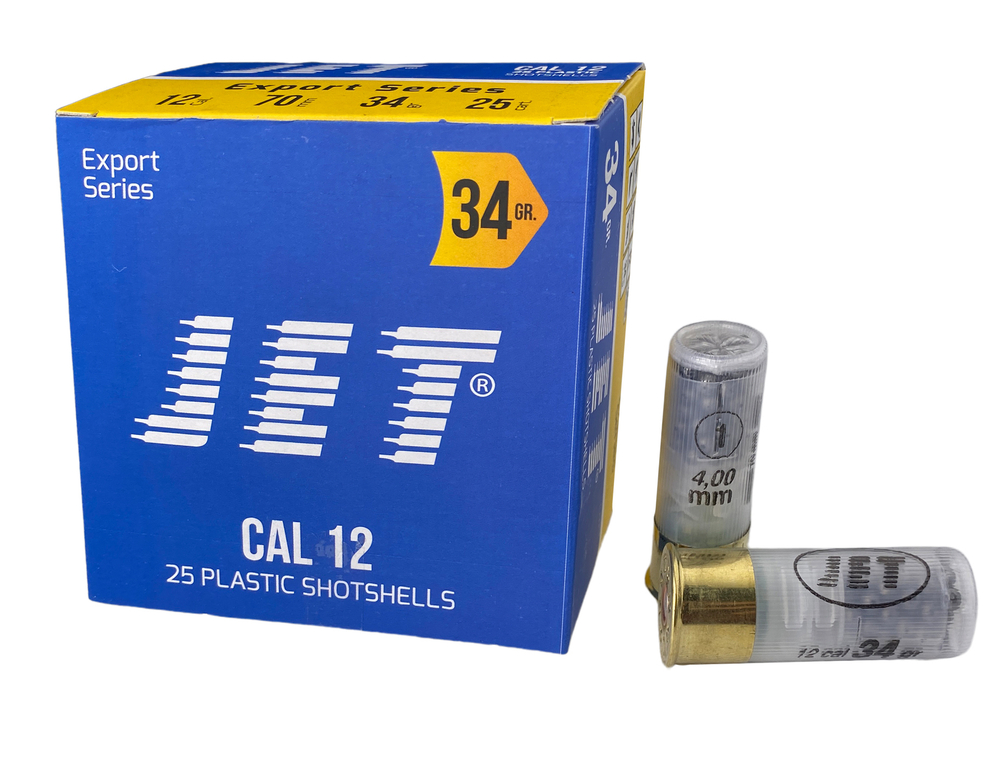 Патрон 12/70 JET дробь №0, 34гр.