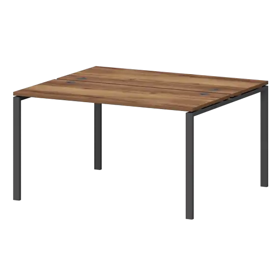 Бенч двойной на металлокаркасе СМС2-П-12К.120.Пр25  1200x1236x750 Смарт