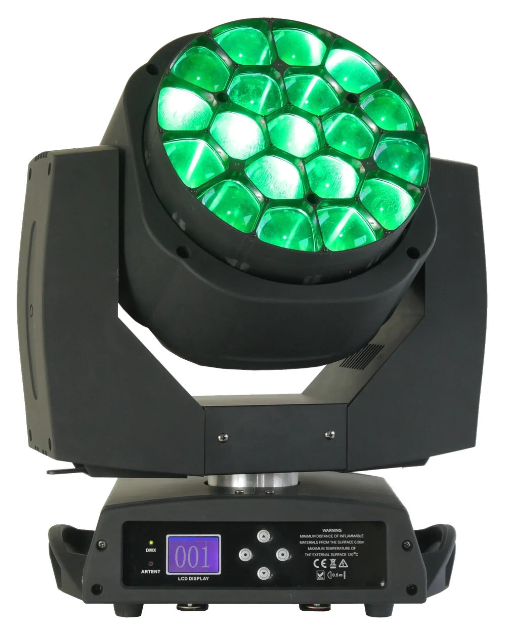 Wash B-EYE 19 K10 — вращающаяся голова 19×15 Вт RGBW с зумом 6°–50°