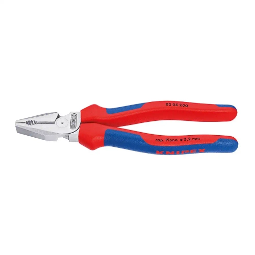 Плоскогубцы комбинированные особой мощности хромированные 200 мм Knipex 02 05 200