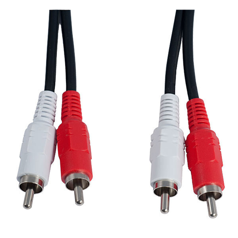 Кабель 2xRCA (M) - 2xRCA (M) PERFEO 5m