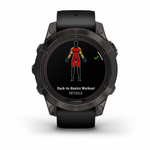 Смарт-часы Garmin Fenix 7 Pro Sapphire Solar титановый угольно-серый DLC с черным ремешком, 010-02777-11