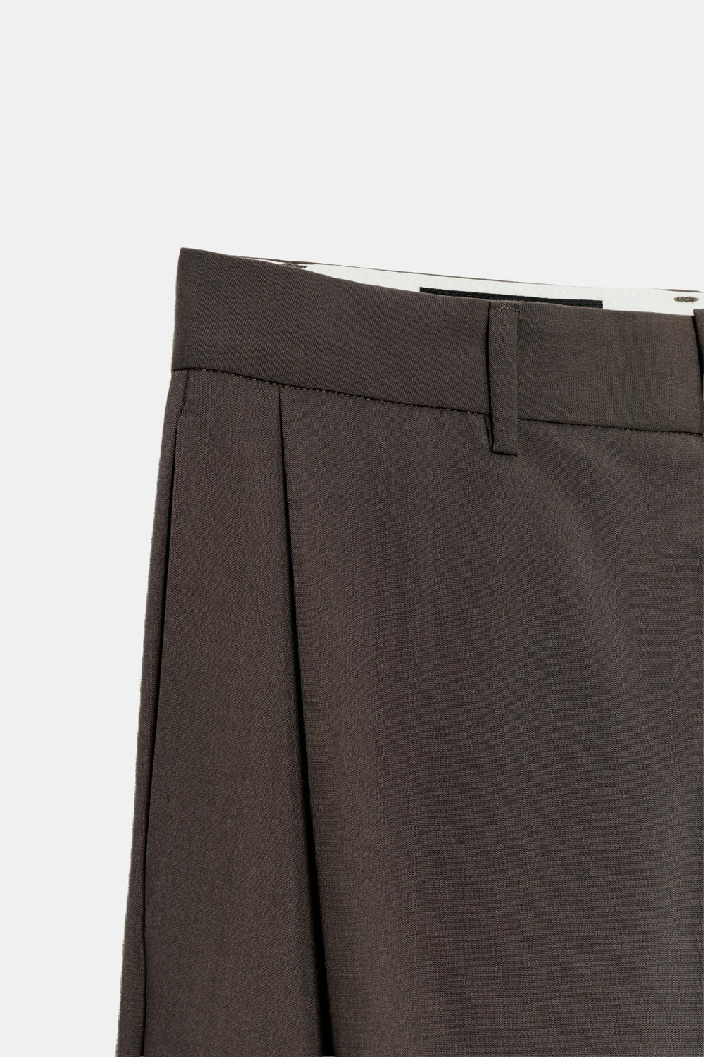 БРЮКИ В ПОЛОСКУ СО СКЛАДКАМИ — ZARA