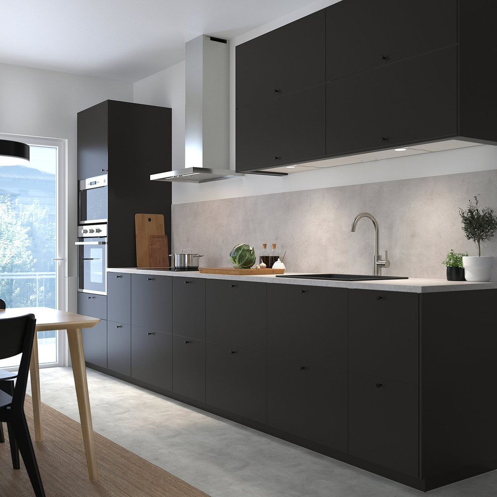 IKEA NICKEBO  (ИКЕА НИКЕБО)  -  Фронтальная панель ящика - матовый антрацит 40х40 см
