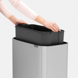Мусорный бак Bo Touch Bin 36л Brabantia Стальной матовый Fingerprint Proof