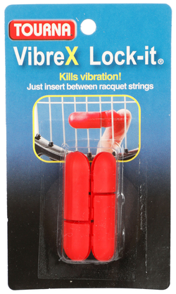 Виброгаситель Tourna Vibrex Lock-it 2P - красный
