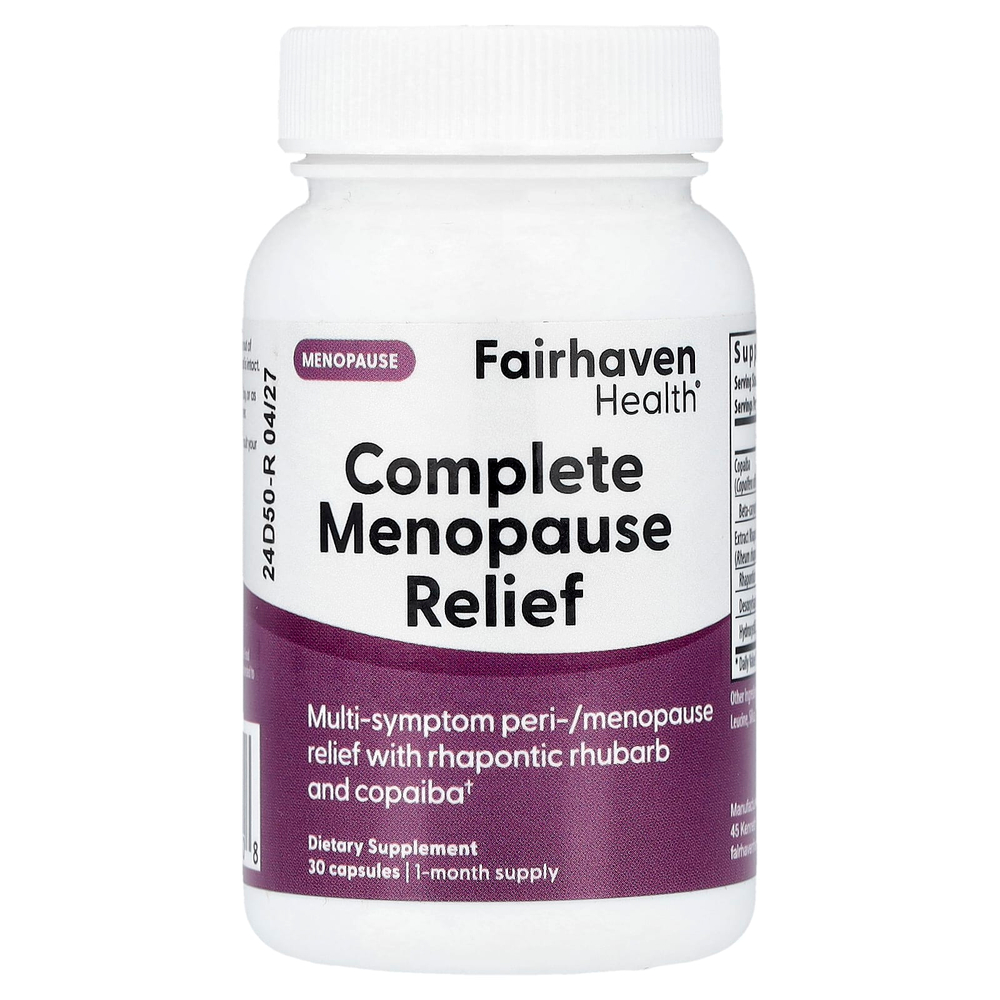 Fairhaven Health, комплексное средство для облегчения симптомов менопаузы, 30 капсул