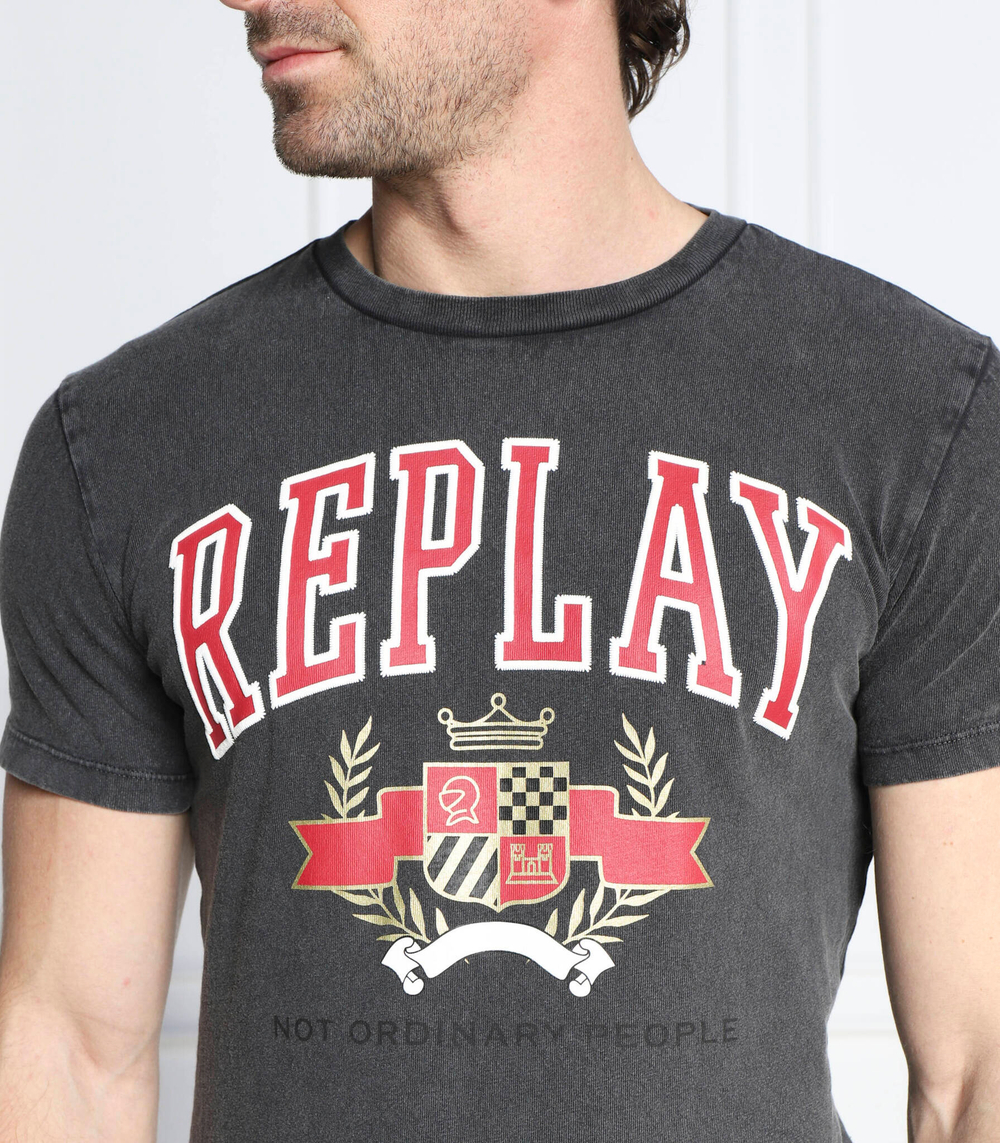 футболка murble Replay - графитовый (M6290.000.23356M)