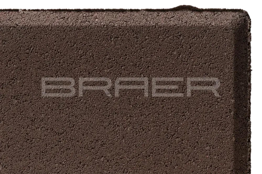 Тротуарная плитка Braer Прямоугольник, Коричневый, 40 мм