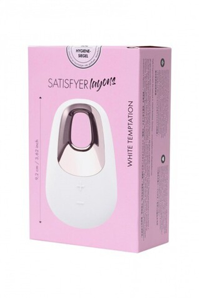 Вибромассажер Satisfyer Layon 5 White temptation (15 режимов) (Цвет: белый)
