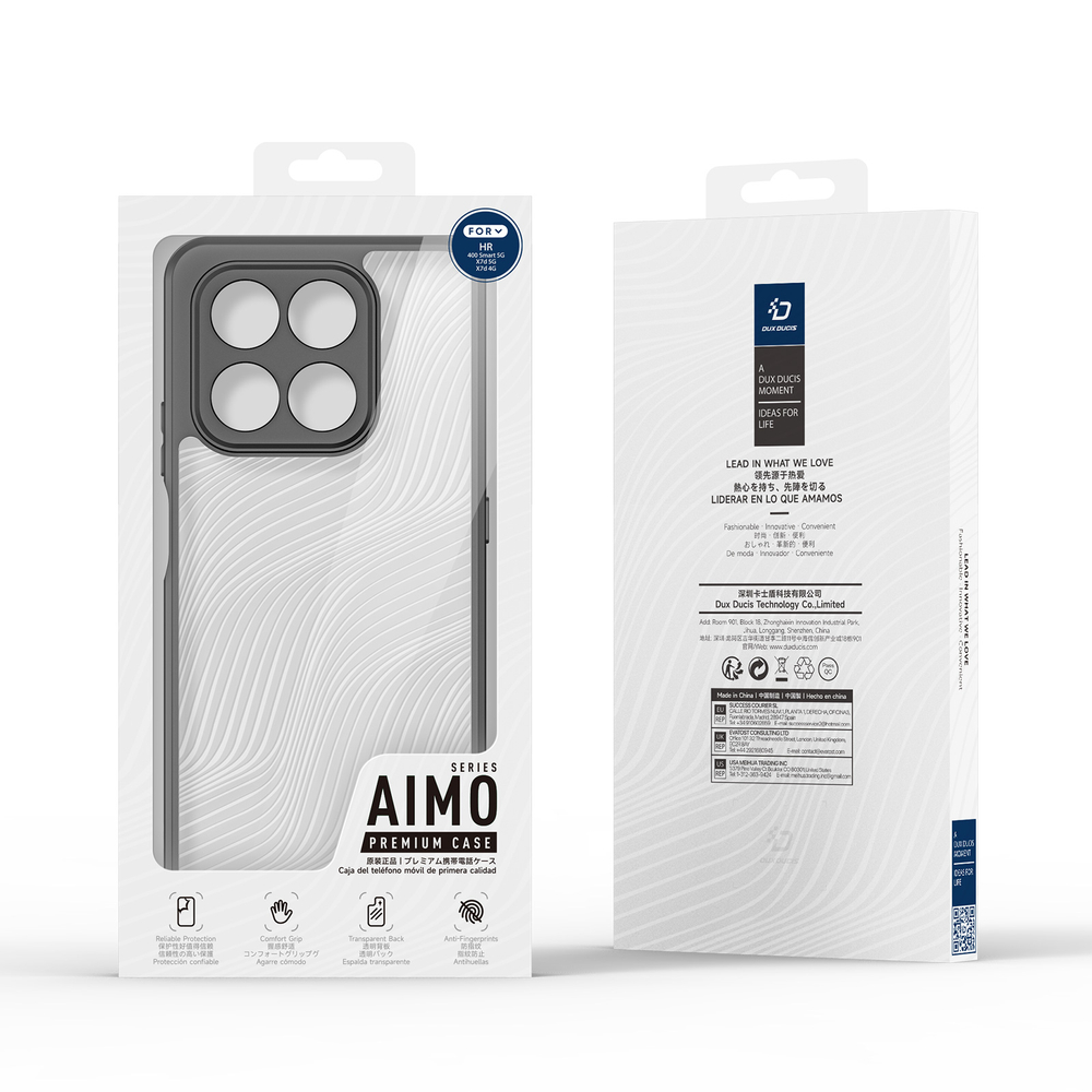 Прозрачный усиленный чехол для смартфона Honor 400 Smart, X7d 5G и 4G, серия Aimo Series от Dux Ducis