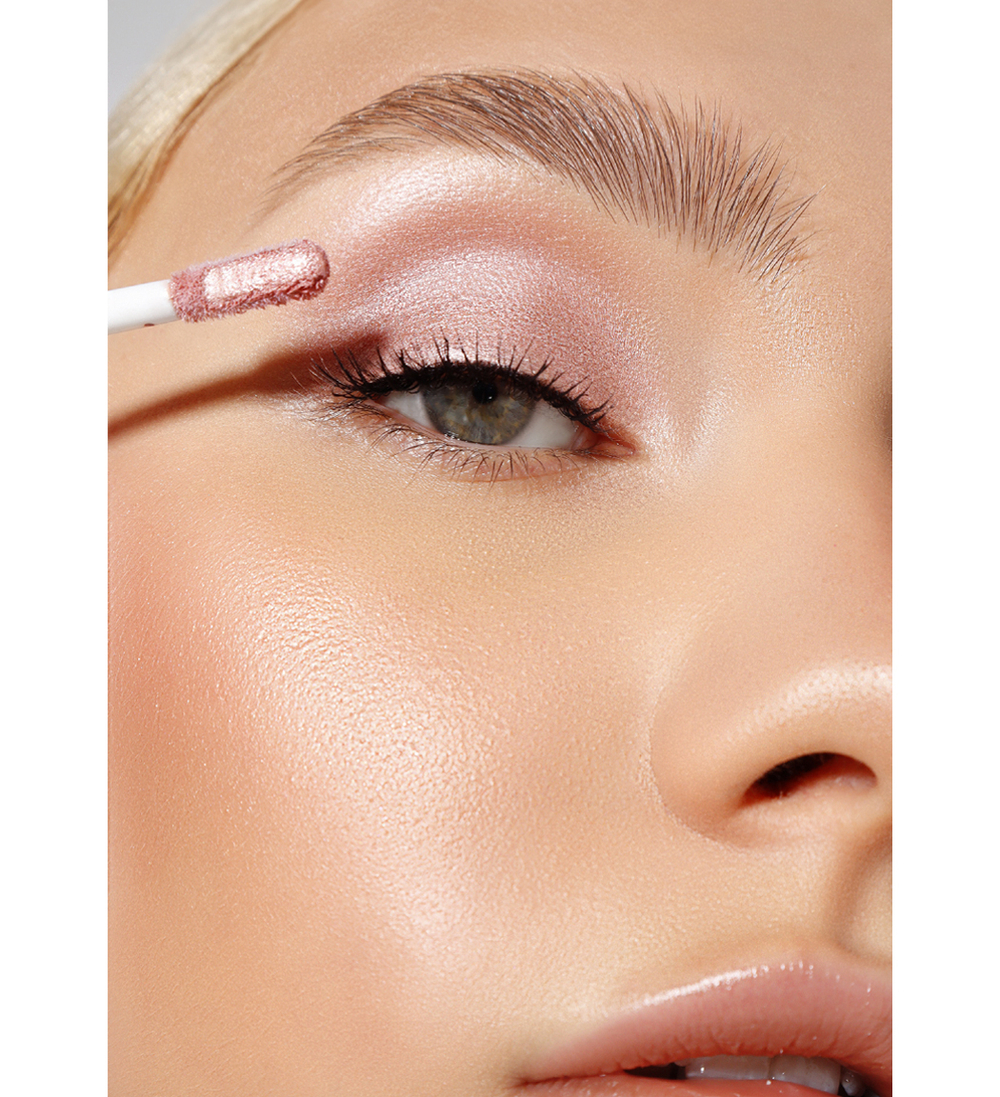 LuxVisage Жидкие тени для век "SATIN NUDE" тон 203 пудровая роза 3,5 мл