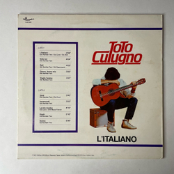 Винтажная виниловая пластинка LP Toto Cutugno Тото Кутуньо L'Italiano (Италия 1983)