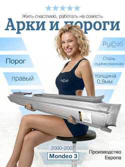 Порог правый Ford Mondeo 3 2000-2007 (Potrykus)