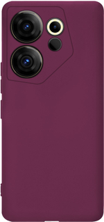 Мягкий Soft Touch чехол из силикона для TECNO CAMON 20 PREMIER с бархатной подкладкой