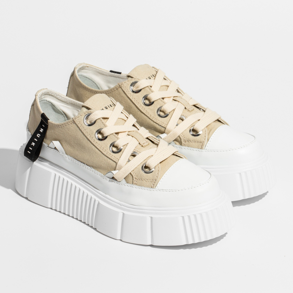 Текстильные кеды INUIKII 30102-023 beige