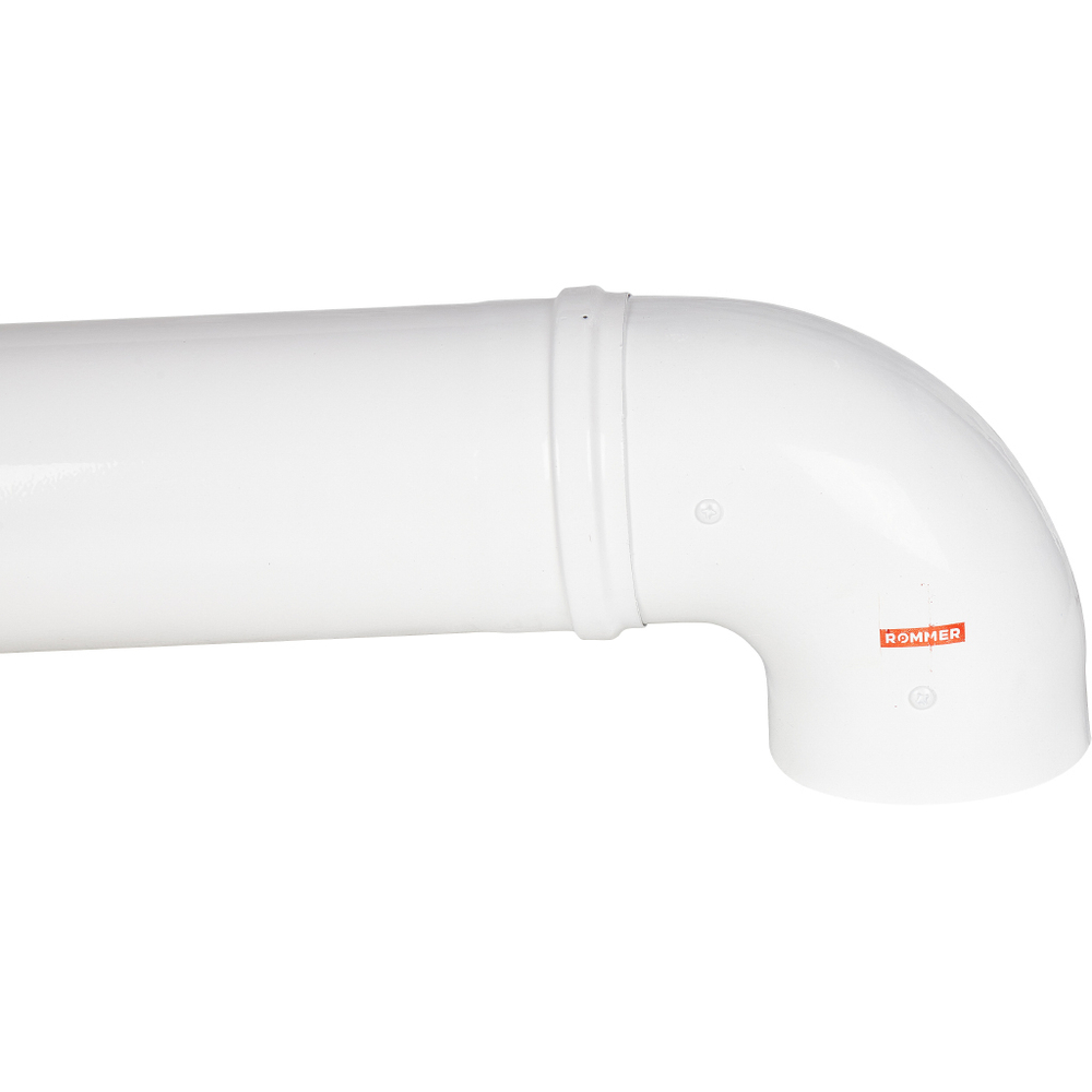 ROMMER Комплект дымохода АНТИЛЕД 60/100 - 1000мм (Bosch, Buderus, Navien S/C/E, Baxi ECO Nova/Classic, Baltur, Fondital) в комплекте фланец