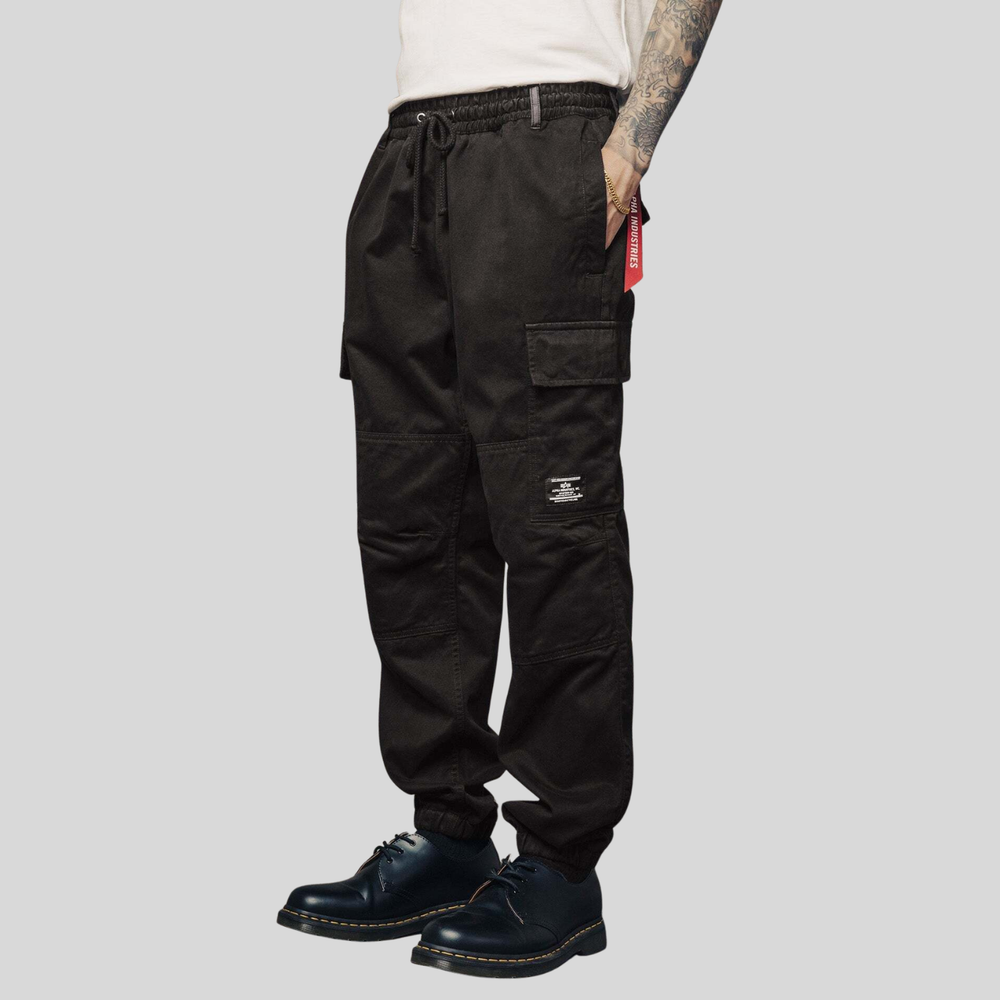 Брюки Alpha Industries Cotton Jogger Black (черные)