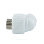 Угольник PP-R комбинированный белый Дн 20х1/2" НР VALFEX 10126020