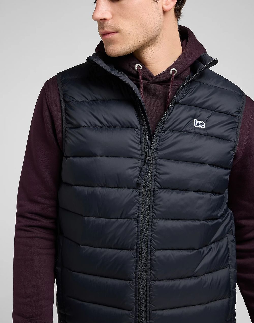 Жилет утепленный мужской LEE STAND COLLAR PUFFER