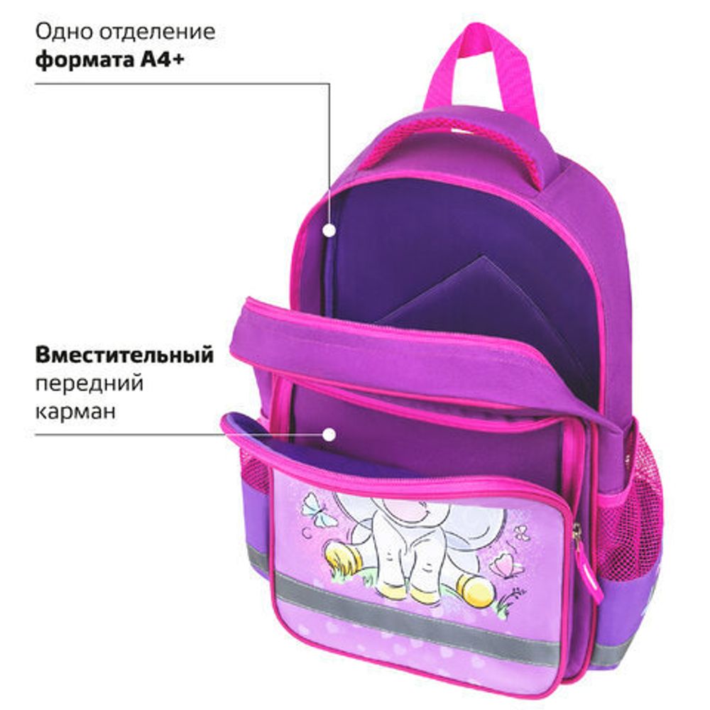 Рюкзак ПИФАГОР SCHOOL, 1 отделение, 3 кармана, "Sweet dreamer", 271401
