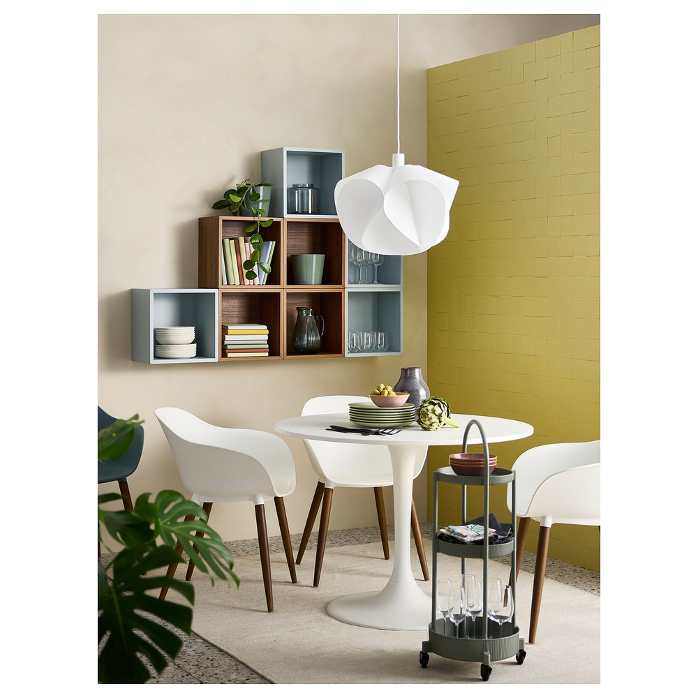 IKEA JUTTERSBO  (ИКЕА ЙУТТЕРСБО)  -  Тележка - серо-зелёная 36x36 см