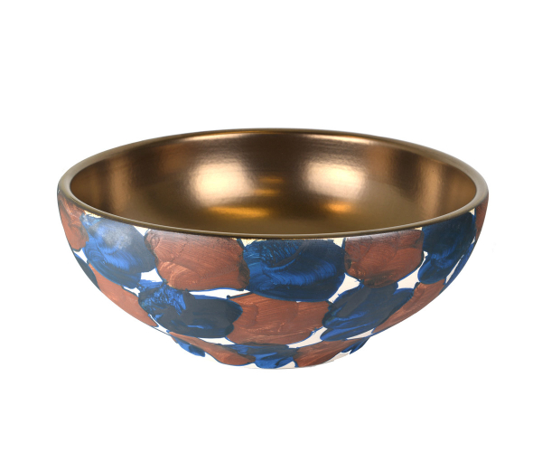 Раковина-чаша Bronze de Luxe бронзовая с декором, 400x400x150