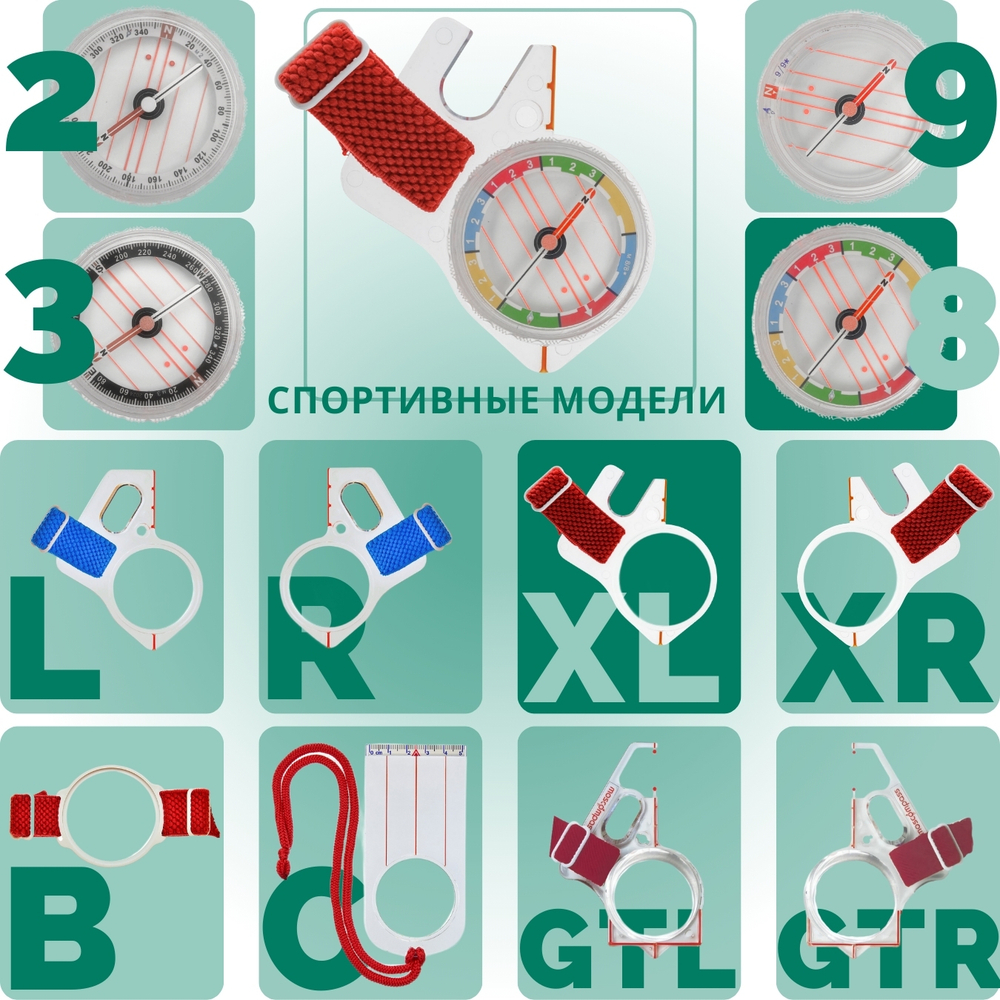 Компас жидкостный Москомпас Модель 8XL водонепроницаемый