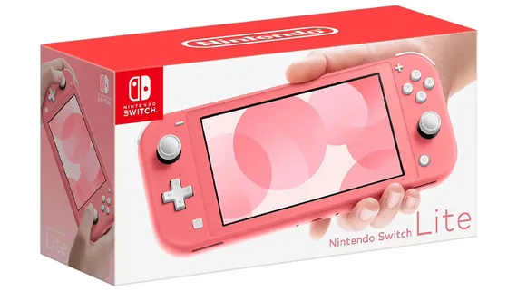 Игровая приставка Nintendo Switch Lite 32GB Коралловый (Новый) + Чип + 256GB